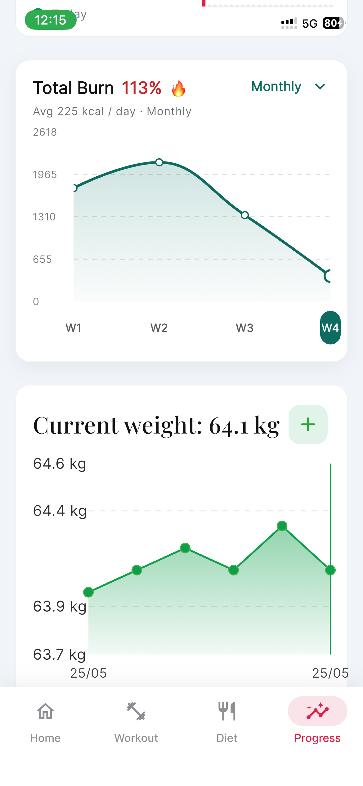 Body Progress app screenshot
