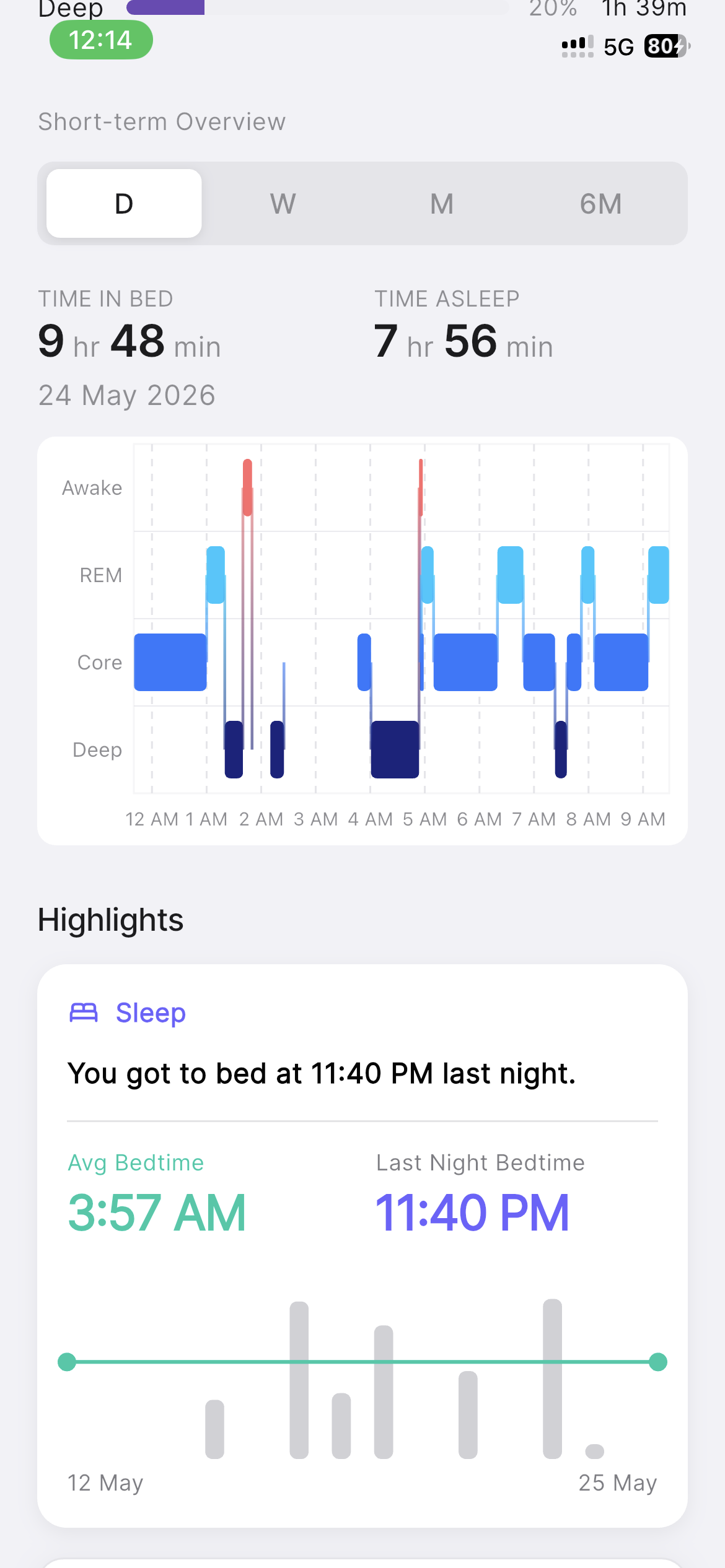 Sleep Detail app screenshot
