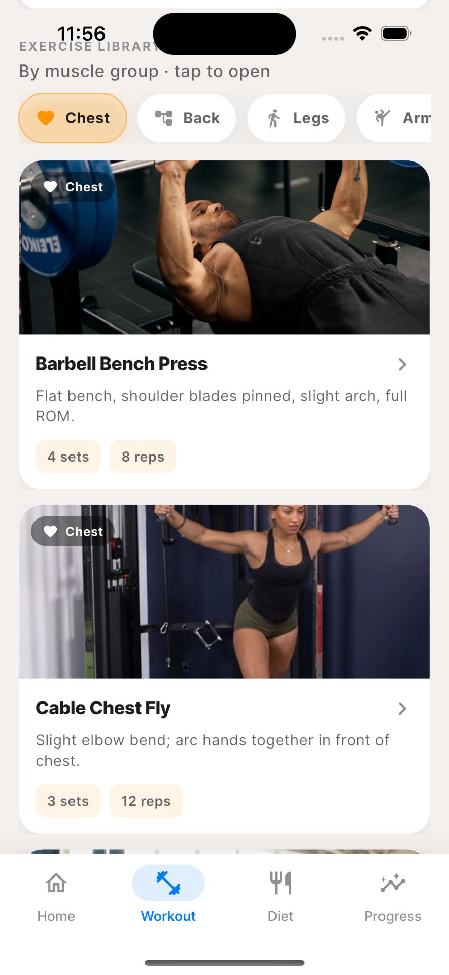 Exercise library