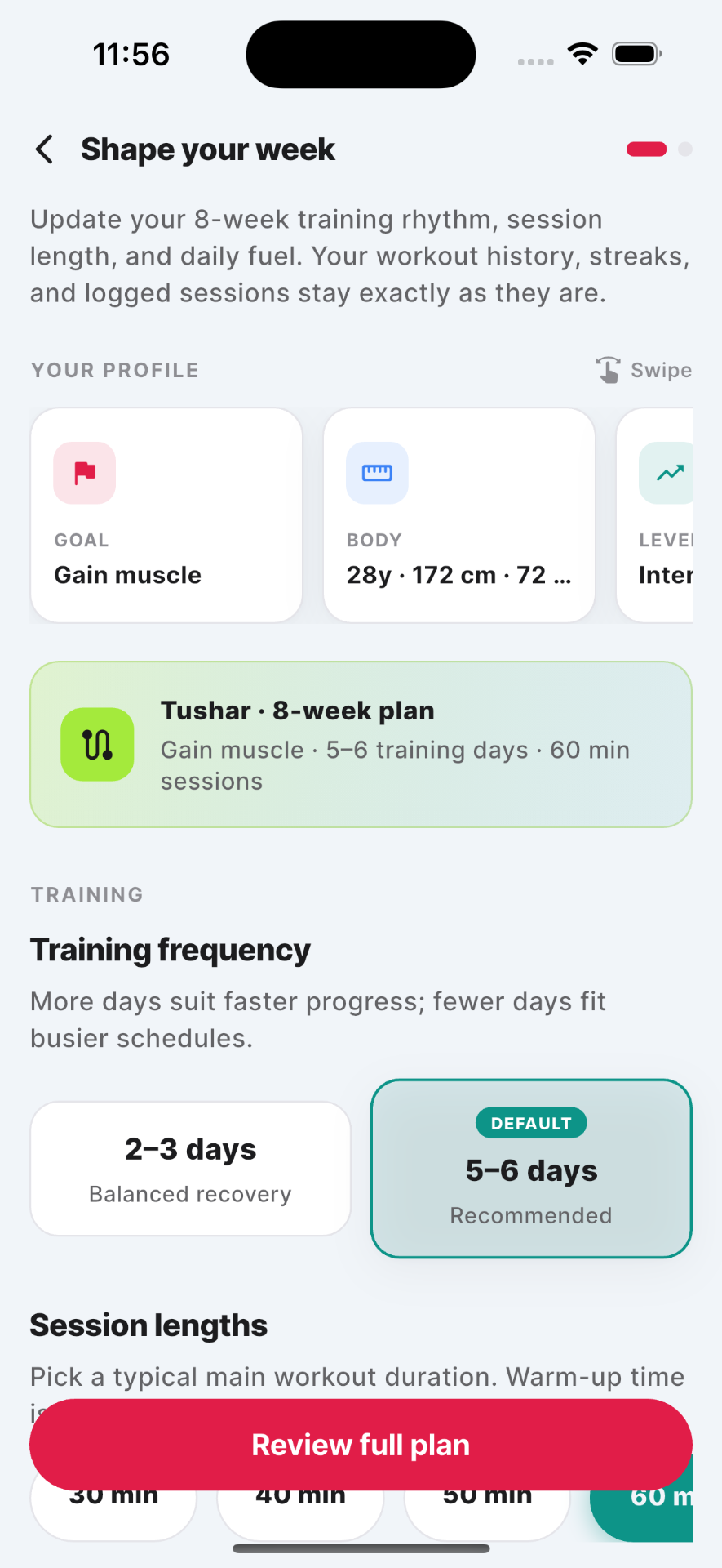 Shape your week